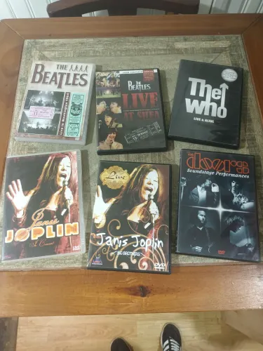 Lote 6 DVD's musicais originais