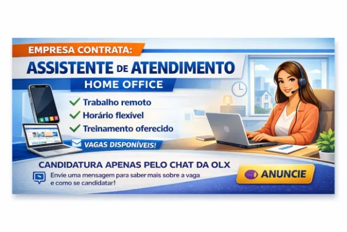 Auxiliar de Atendimento Remoto - Horário Flexível