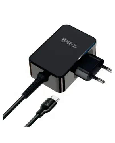 Carregador Hrebos P/ Notebook If-217 65w 110-220v Notebook Cor Preto
