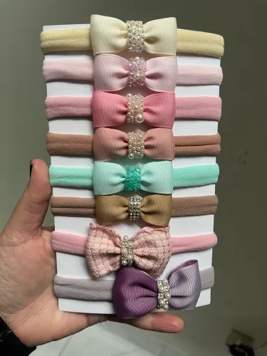 Kit faixa de cabelo para bebê 