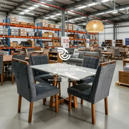 Conjunto Mesa de Jantar com 4 Cadeiras Madeira Tampo Vidro 1,20x0,80 Mel