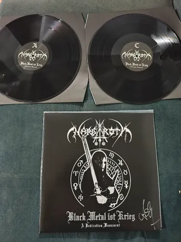 Vinil Duplo 2LP Nargaroth - Black Metal ist Krieg (Autografado Ash)