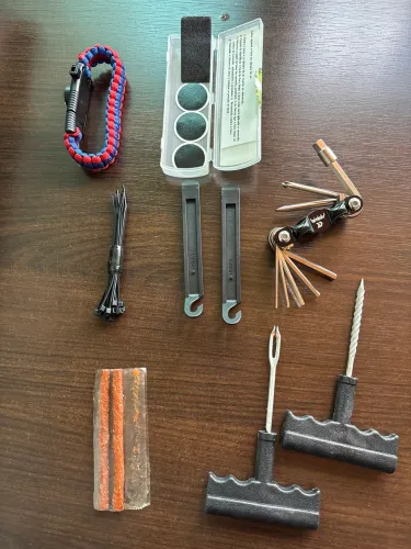 Kit reparo de Pneus e ferramentas