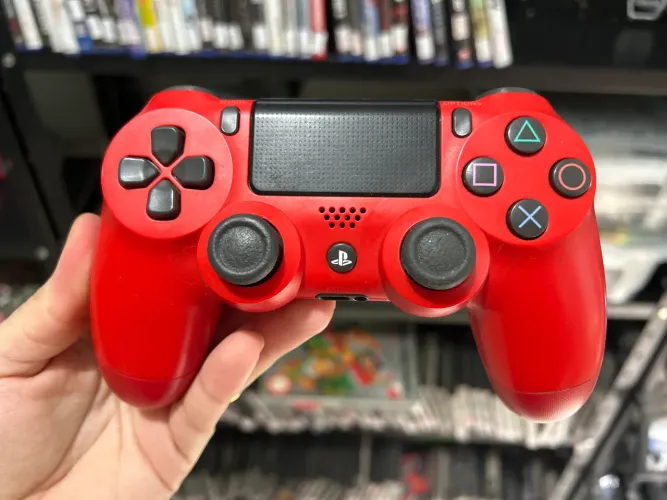 Controle Ps4 vermelho