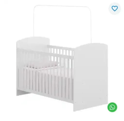 Vendo berço americano 2 em 1 , ele vira cama, ele acompanha colchão semi novo ,