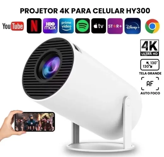 Projetor 4k HD 150 polegadas 