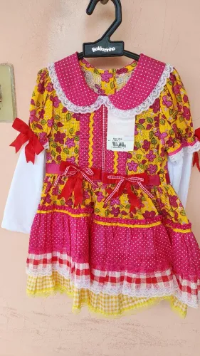 Vestido Junino Bebê