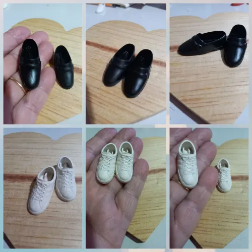 Tênis branco e Sapato social preto do Ken anos 90 - VINTAGE E RARO