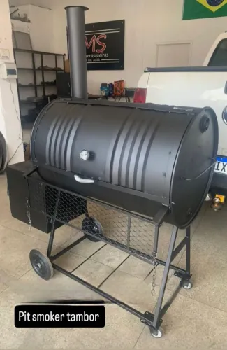 Churrasqueira pitsmoker de tambor. Tambor especial reforçado