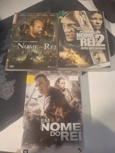 EM NOME DO REI 1,2,3 - ORIGINAIS - R&C DVDS