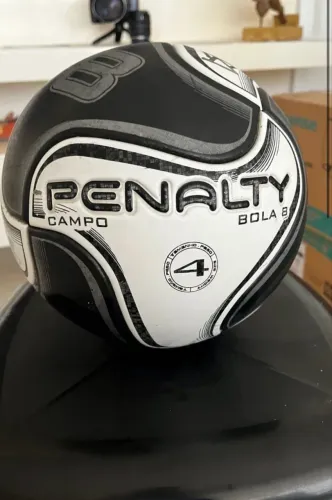 bola 8 da penalty original para campo e futsal branquinha e nova