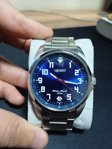 Relógio Orient modelo MBSS1154A em aço inoxidável (All Stainless Steel).