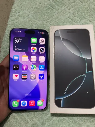 iPhone 16 pro Max Branco 256 gigas , na caixa 