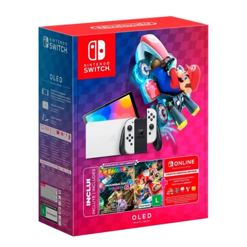 Console Nintendo Oled 64gb Mario Kart 8 Deluxe Lacrado