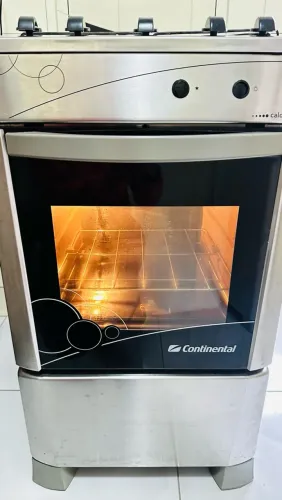 Fogão INOX Continental Calore | Usado ótimo ESTADO