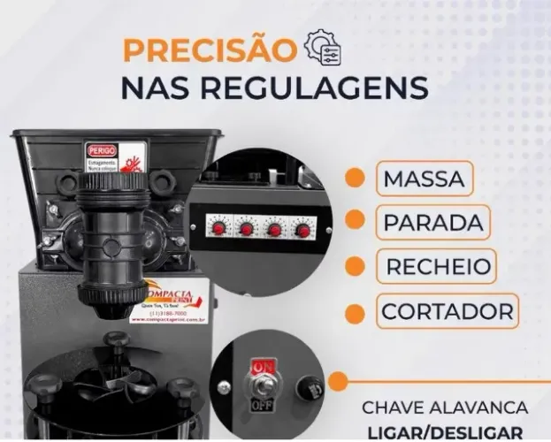 Maquina de salgados profissional com fritadeira