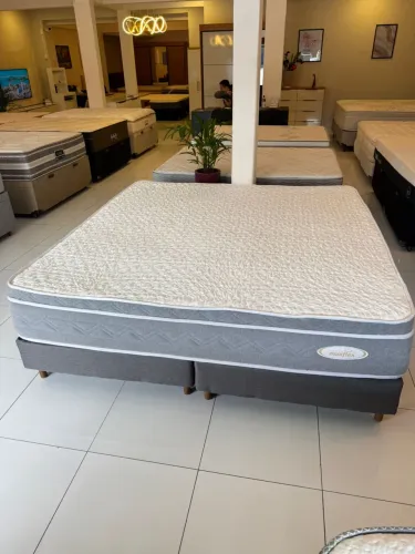 Colchão KING MAXFLEX COM BASE TOP SEMINOVO - Entrego! 