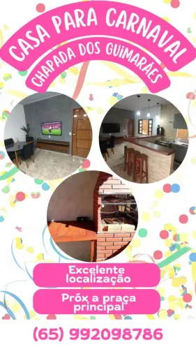 Casa carnaval Chapada dos Guimarães 