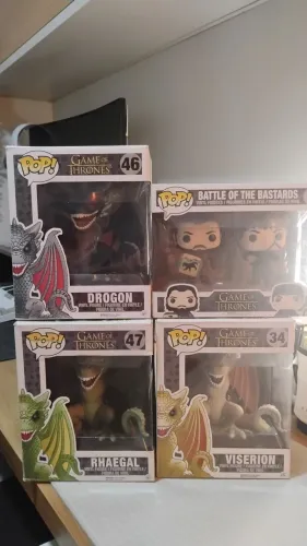 Coleção Funko Pop Dragões+Battle of Thrones Bastards