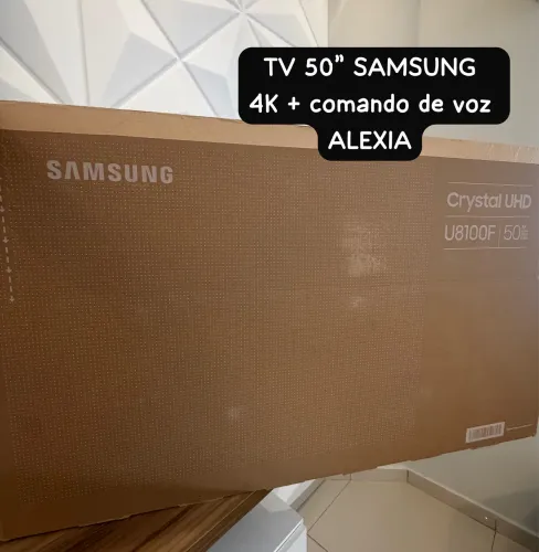Smart Tv 50 Polegadas Samsung  4K Crystal UHD + Comando De Voz ALEXIA 
