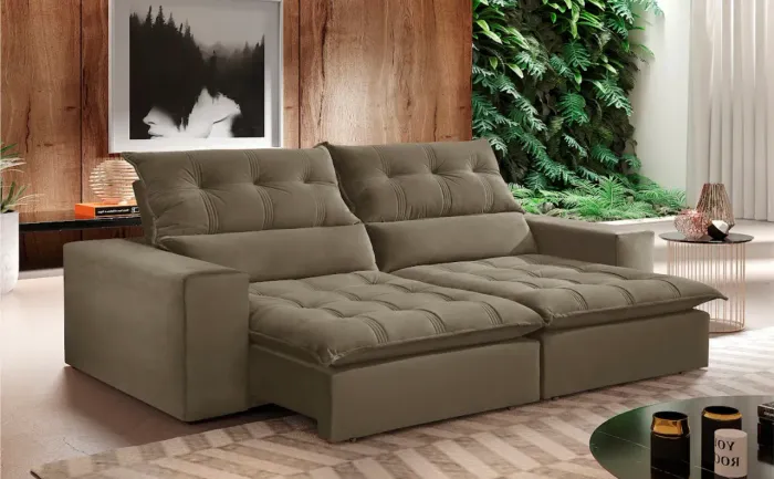 Sofá Conforto Supreme Retrátil