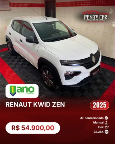 Renault Kwid Zen 1.0 Flex 12V 5P Mec. 2025