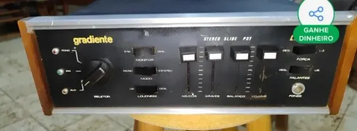 Amplificador Gradiente Lab-70 - Relíquia funcionamento perfeito