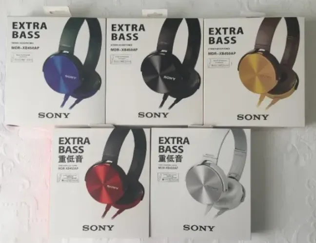 Fone de ouvido (Headphone) Sony Extra Bass MDR-XB450AP Novo Na Caixa