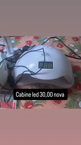 CABINE LED E LIXA ELÉTRICA ALONGAMENTO