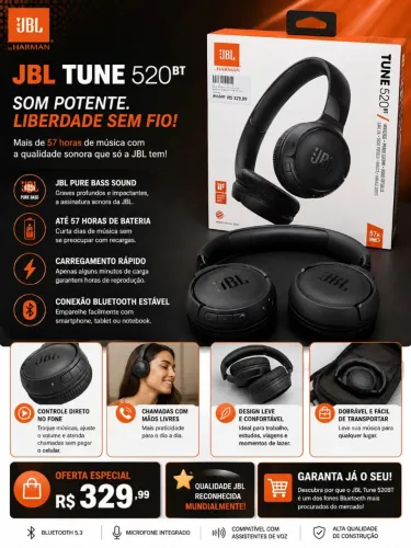Fone de ouvidos JBL