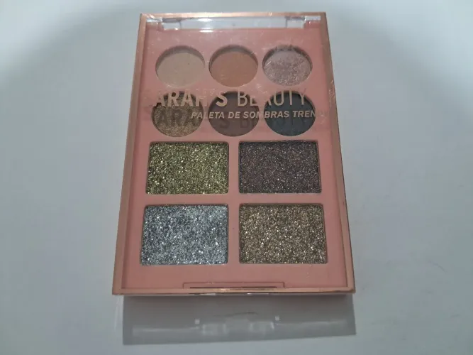 Paleta de Maquiagem Paris Beauty Nova - Tons Neutros e Glitter