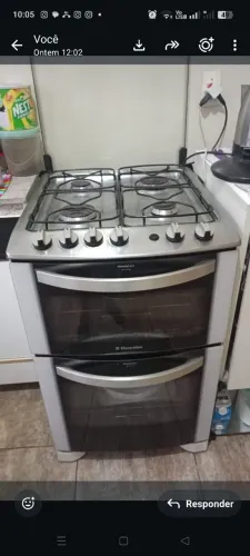Vendo fogão Electrolux com 2 Fornos