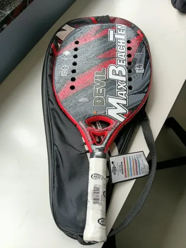Raquete De Beach Tennis Mbt Devil - Nova