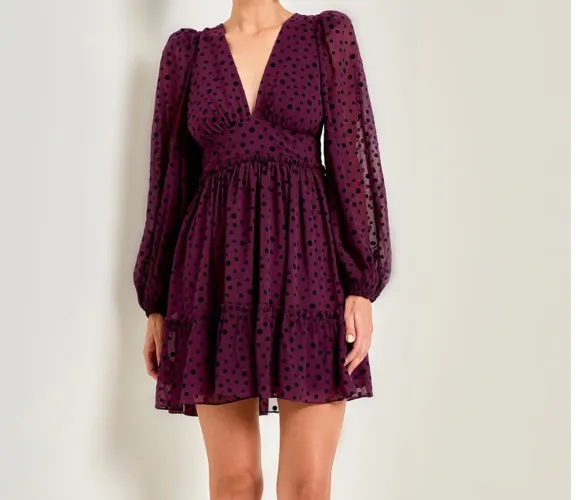 Vestido POÁ cor uva, marca AVE RARA tam P/36