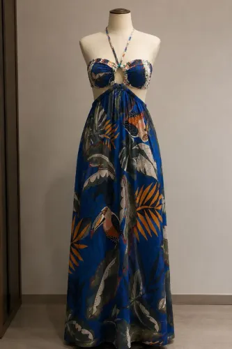 VESTIDO LONGO FLORAL