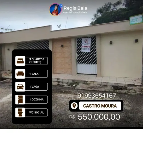 Vendo casa Condomínio Castro Moura Belém - Para