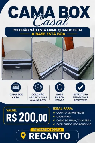 Cama box casal
