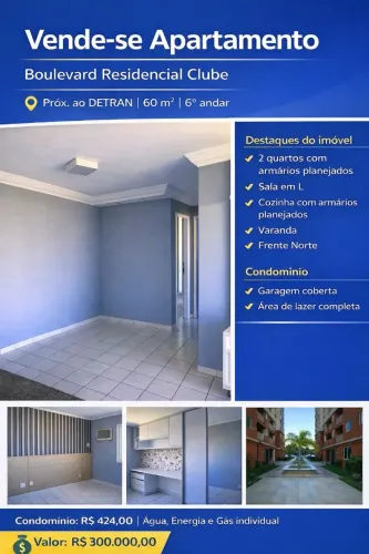 APARTAMENTO NO CONDOMÍNIO BOULEVARD