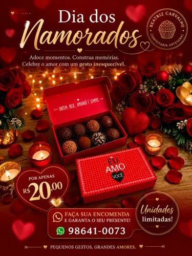 Brigadeiros para Dia Dos Namorados