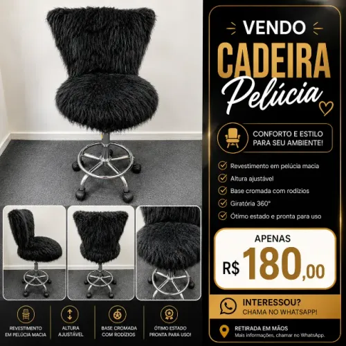 VENDO CADEIRA PELÚCIA ?