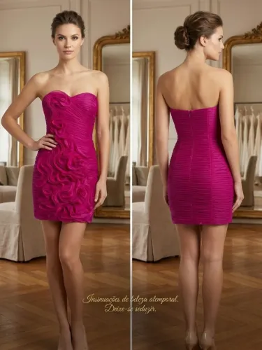 VESTIDO DE FESTA PINK