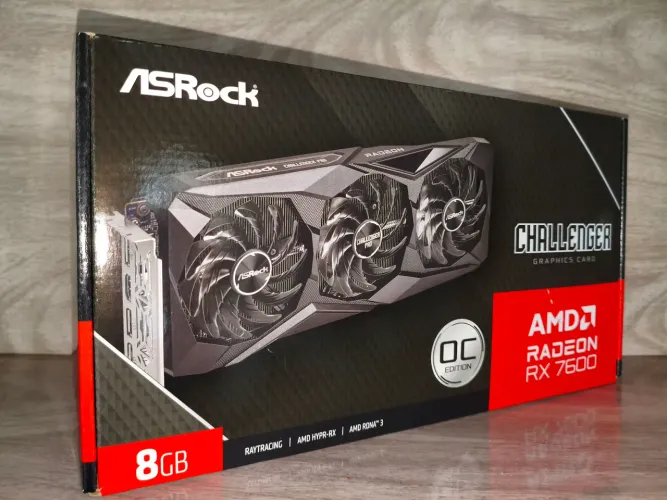 Placa de Vídeo RX 7600 ASRock Challenger PRO OC 8GB