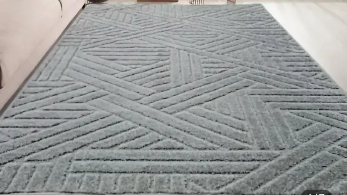 Tapete realce alto relevo trama geométrica 2.50 por 3,00