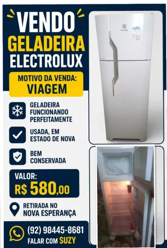 Geladeira bem conservada