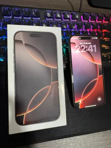 iPhone 16 Pro ? Titânio Desert | Na caixa