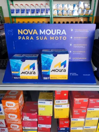 Bateria Pra Moto Moura 5 e 6 amperes