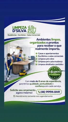 Limpeza para escritório,casas e apartamentos
