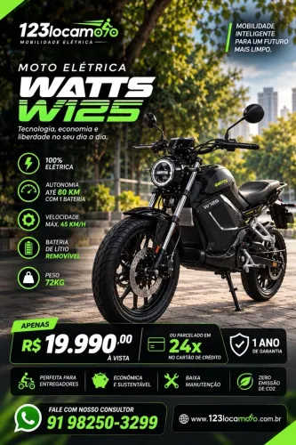 Watts W125 3000w (elétrica) 2025