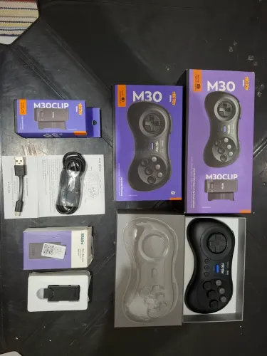 Controle 8bitdo Bluetooth,com adaptador original 8bitdo para mega-drive
