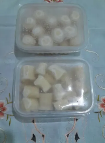 Massas artesanais composta de 300g nhoque tradicional e 350g nhoque recheado queijo 